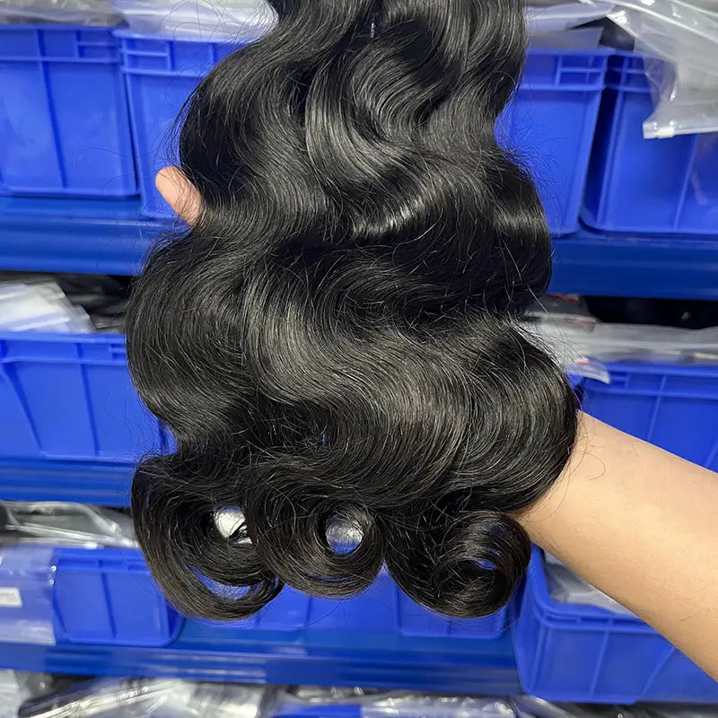 Cabelo humano virgem maioria da onda do corpo para trançar