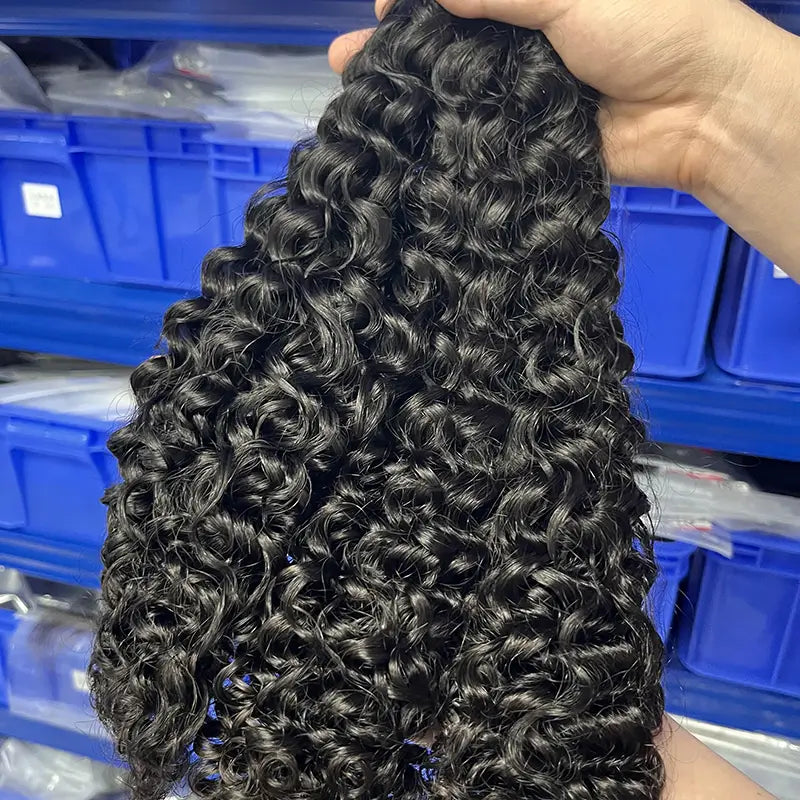 Cabelo humano virgem em massa encaracolado para trança