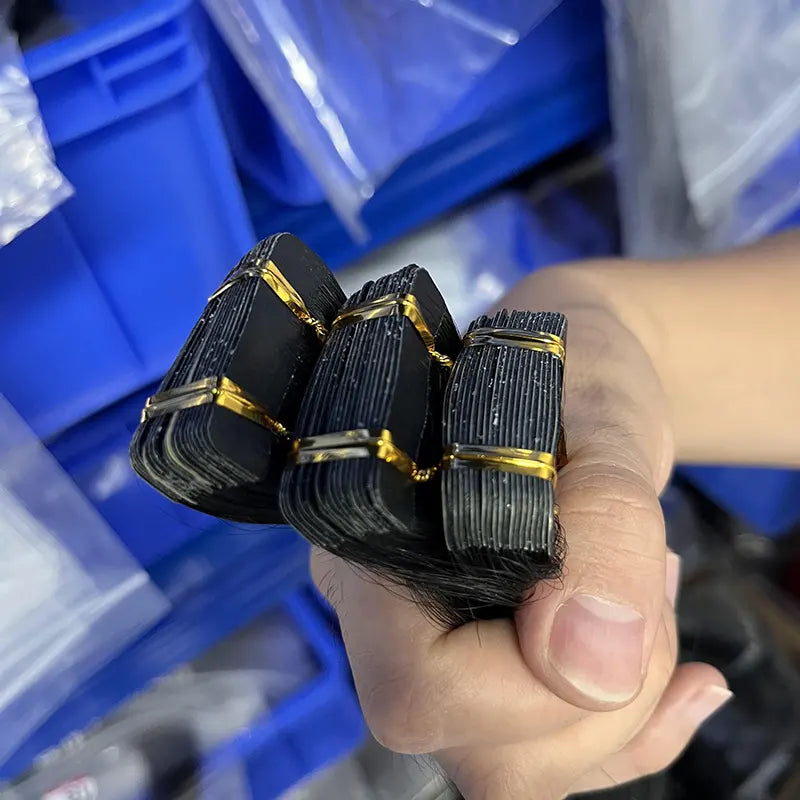 Curly Tape-In Virgin Human Hair Extensions