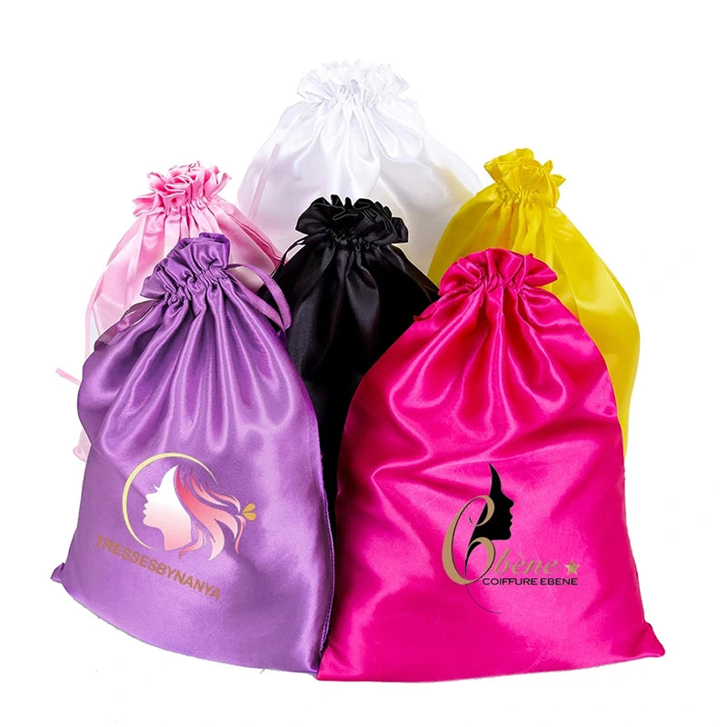 Acessórios para o cabelo e perucas Bolsas de cetim