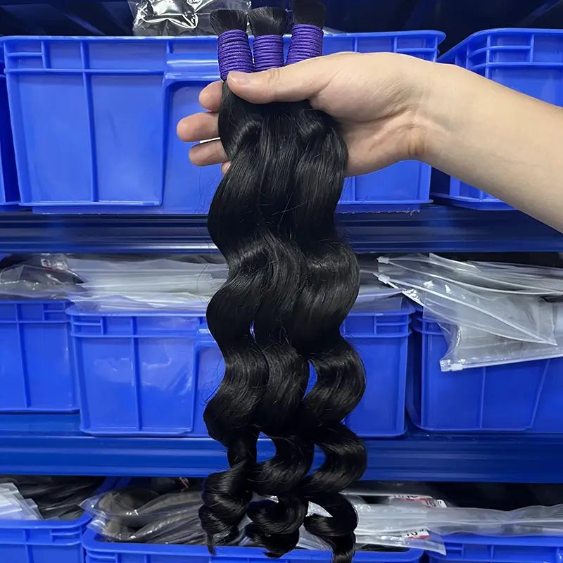 Cabelo humano maioria do Virgin da onda fraca para trançar