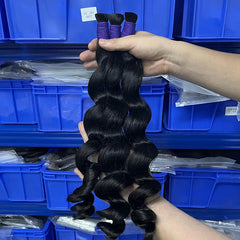 Cabelo humano maioria do Virgin da onda fraca para trançar