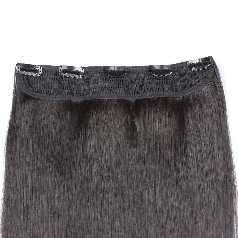 One Piece 3/4 Full Head Clip-in Virgin Human Hair Extensions