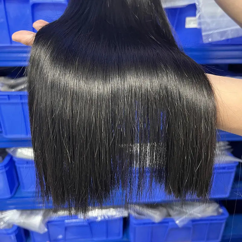 Cabelo humano virgem em massa reto para trançar