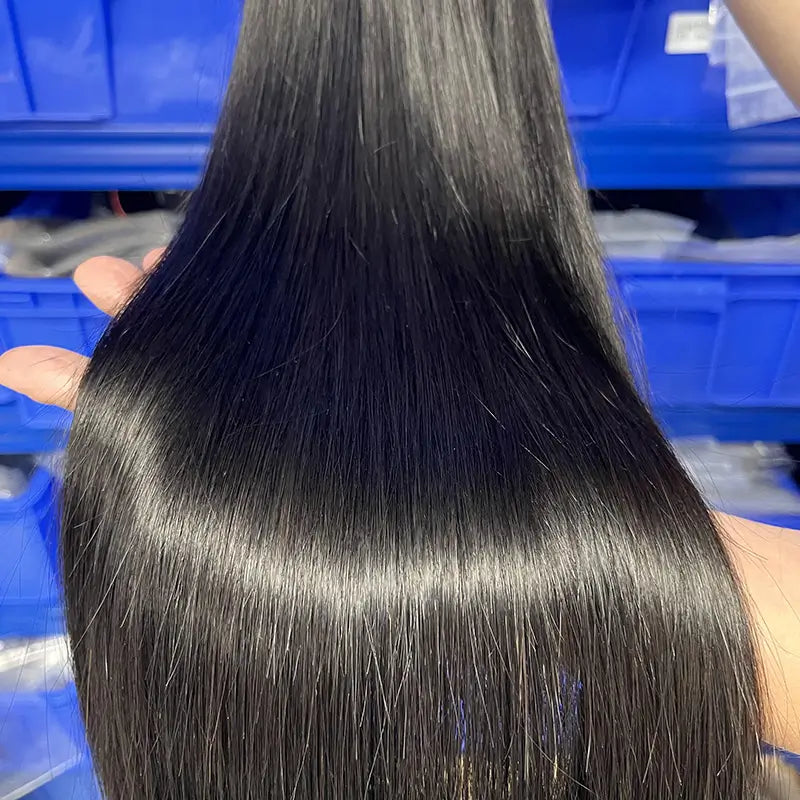 Cabelo humano virgem em massa reto para trançar