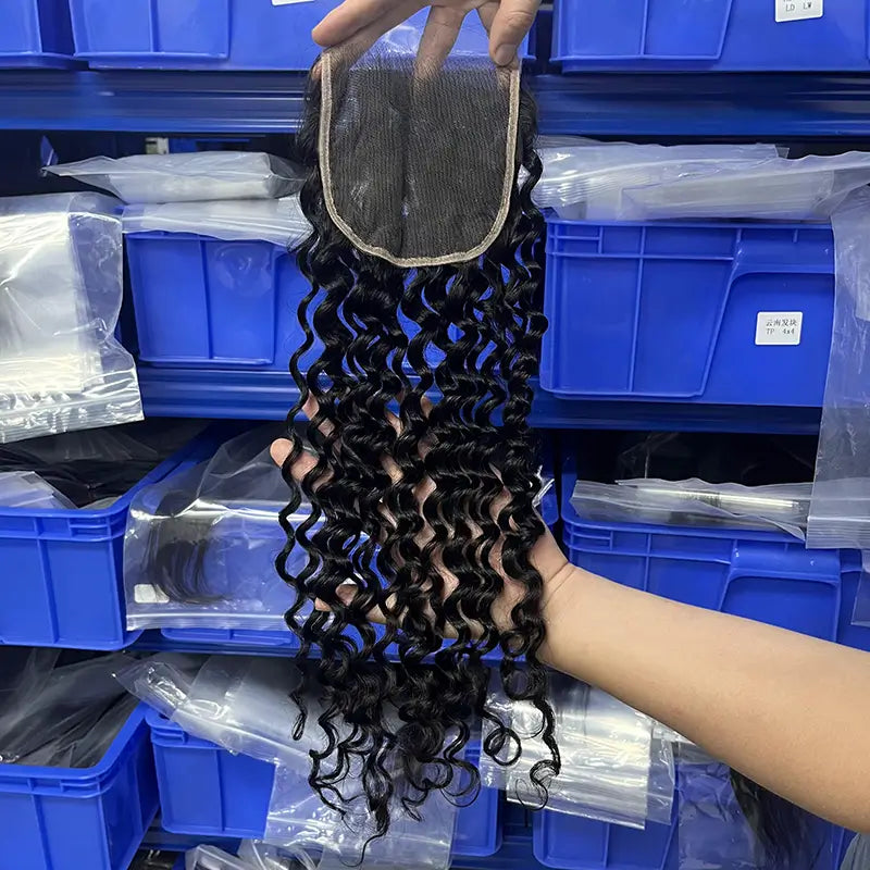Transparent Lace Closure & Frontal Deep Wave