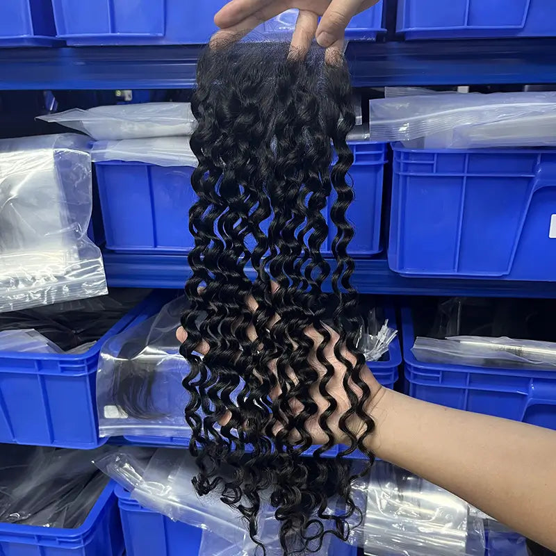 Transparent Lace Closure & Frontal Deep Wave