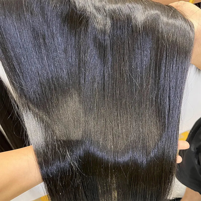U dá forma a uma peça 3/4 de cabeça completa em extensões de cabelo humano virgem