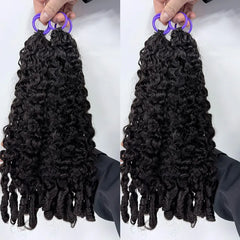 Bohemian Spiral Curl Human Hair Crochet Braids Extensions