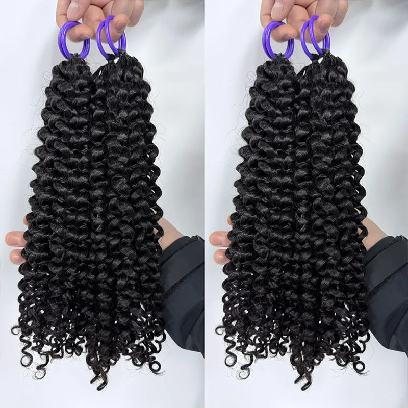 Curly Human Hair Crochet Braids Extensions
