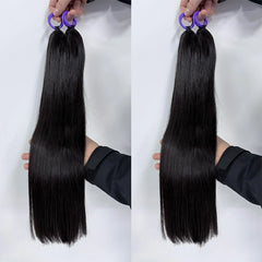 Straight Human Hair Crochet Braids Extensions